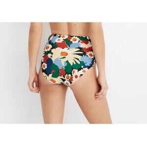 Madewell NEW garden floral bottoms swim high waist second wave Size XS